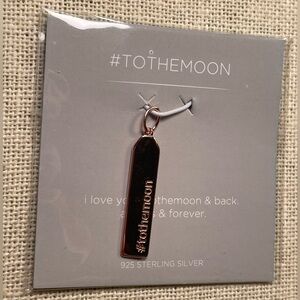 Origami Owl Rose Gold #TOTHEMOON Core Tag Charm